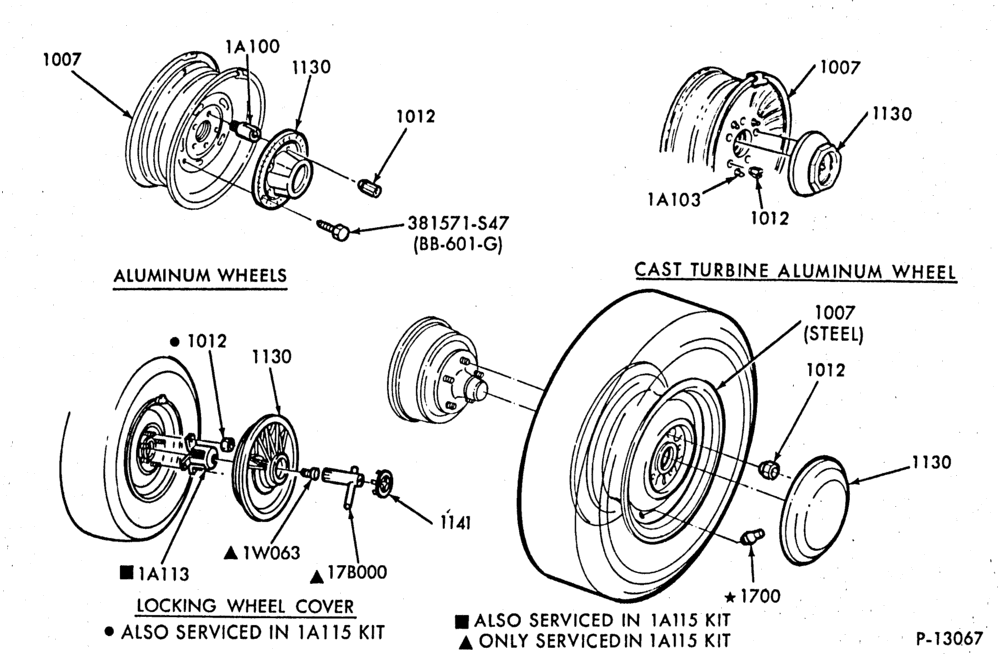 Схема WHEELS-Wheel and related parts