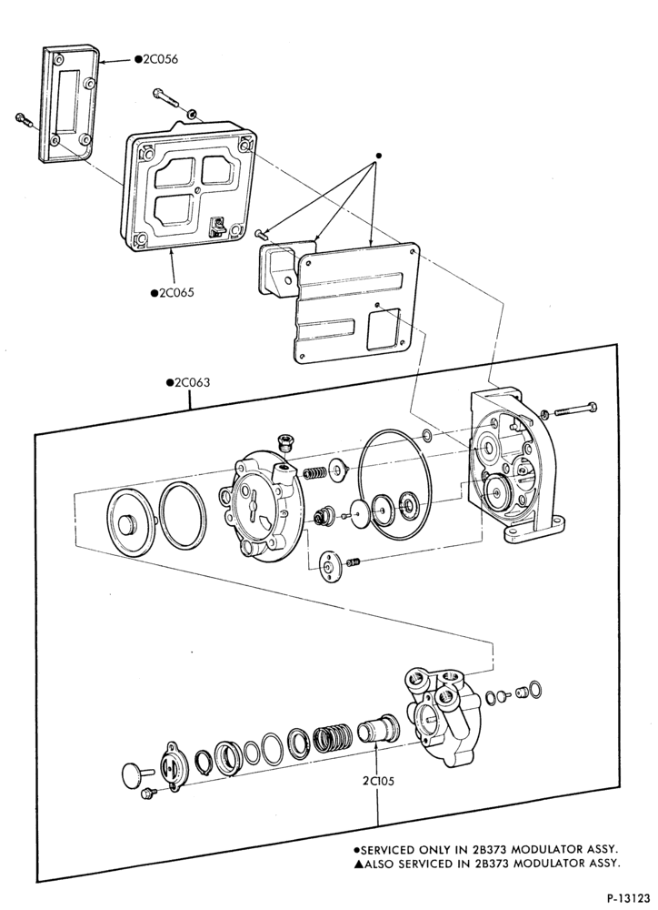 Схема BRAKE SYSTEMS - AIR-Kelsey-Hayes modulator (brake skid control)-B700