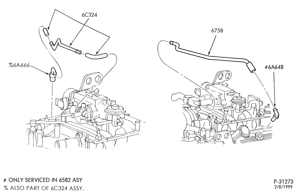 Схема 8 CYL. 4.6L - SOHC-Crankcase ventilation system