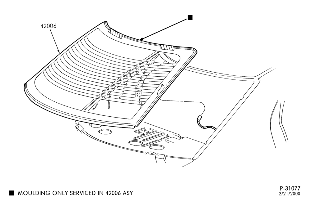 Схема LIFT/TAILGATE, LUGGAGE & BACK WINDOW-Back window - B/T 54 - Sable