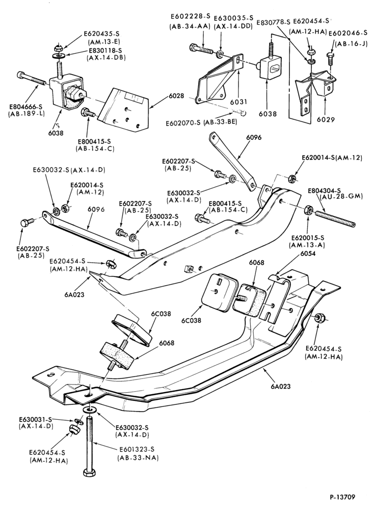 Схема 4 CYL. 1.6L (98 C.I.D.)-Engine supports