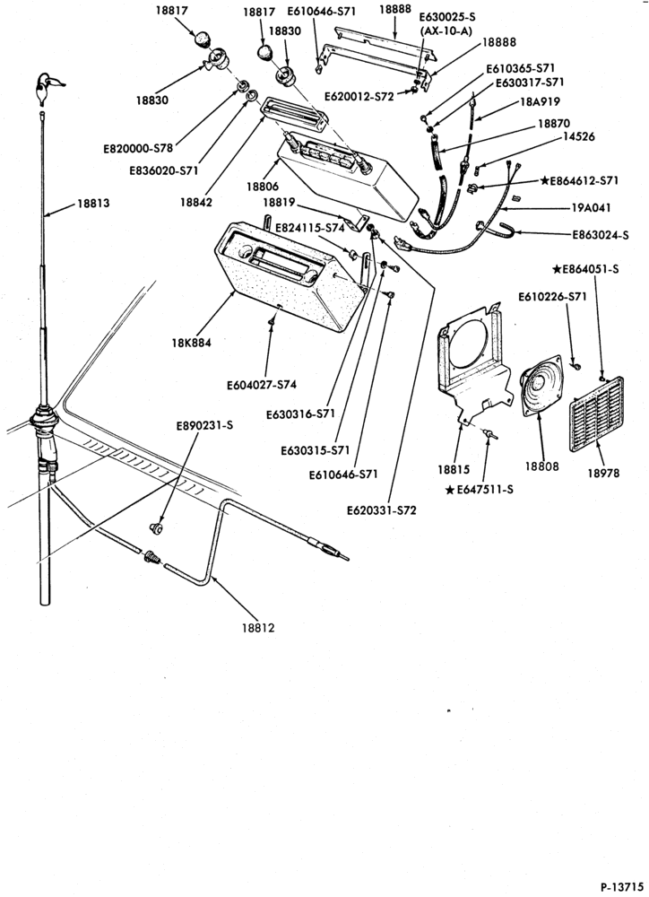 Схема AIR CONDITIONER-Radios- radio and antenna mast