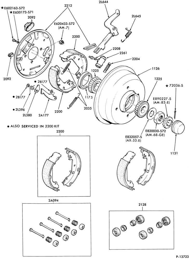 Схема BRAKES-Brake cylinder assy. - rear
