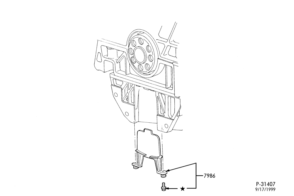 Схема 4F50N TYPE - EXTERNAL PARTS-Rear cover plug installation
