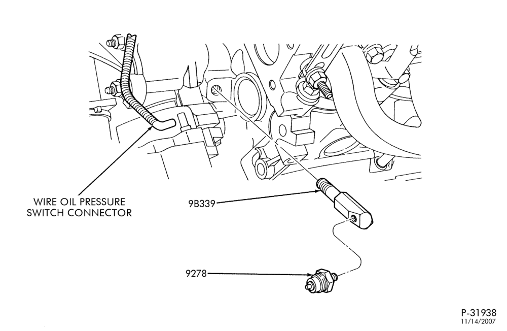 Схема 6 CYL. 4.2L - GAS-Oil pressure sender & related parts