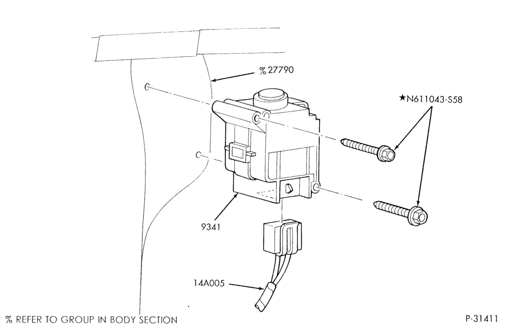 Схема 6 CYL. 3.0L - EXC. DOHC-Inertia fuel shutoff switch