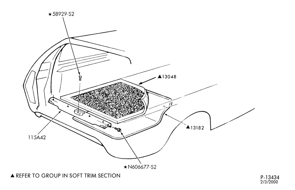 Схема SOFT, INTERIOR TRIM-Interior trim parts  - floor carpets and mats- body type 74 - auxiliary