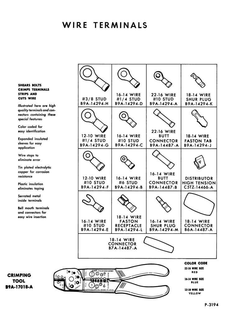 Схема ELECTRICAL SYSTEMS-Electrical wire terminals