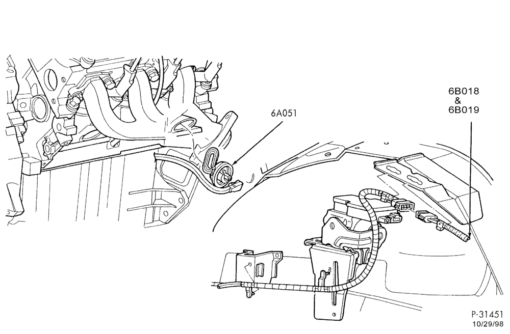 Схема 6 CYL. 4.2L-Engine block immersion heater-F150 (exc. 7700)