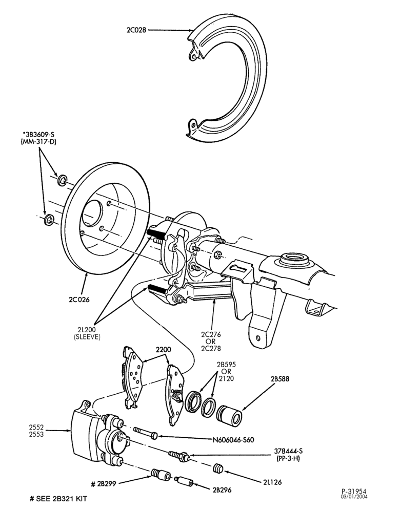 Схема BRAKES-Brake assembly - disc rear