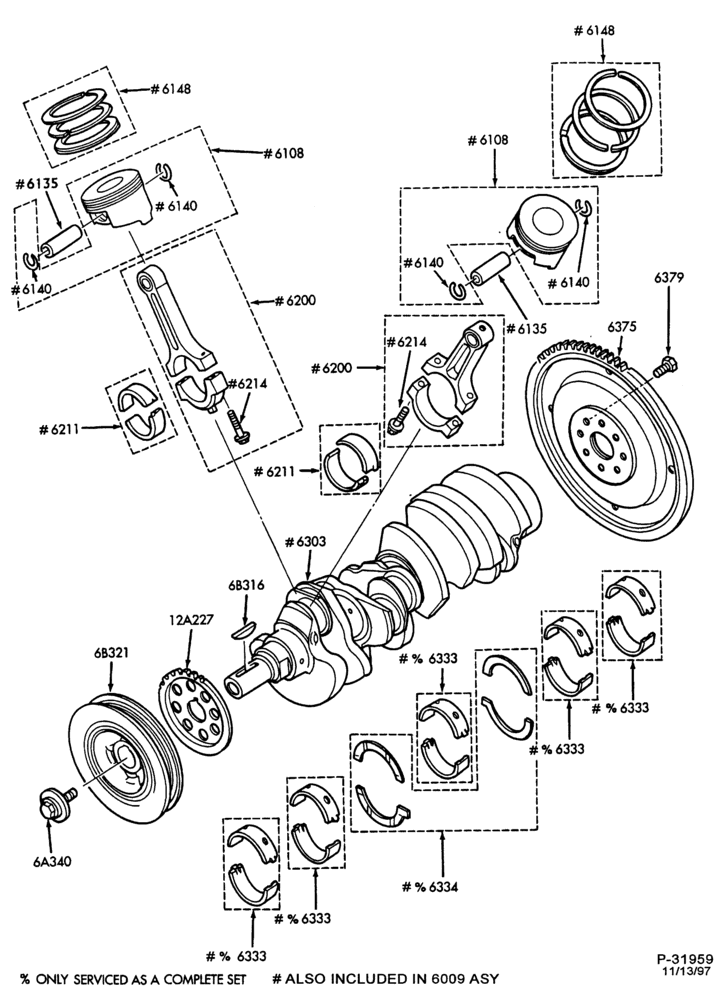 Схема 8 CYL. 3.4L - SHO-Piston & connecting rod