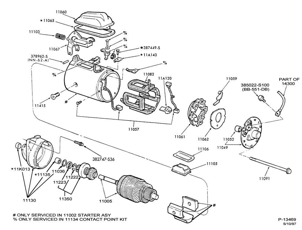 Схема DISTRIBUTOR AND IGNITION SYSTEM-Starter & drive asy.