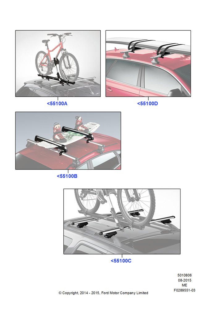 Схема Крепления багажника (аксессуар), Cross Bar, Ski Racks, Bike Racks, Kayak And Canoe Carrier; 21.04.2014–13.08.2019