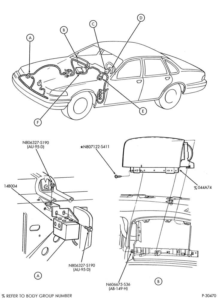 Схема ELECTRICAL SYSTEMS-Air bag module, sensor & wiring - Page A