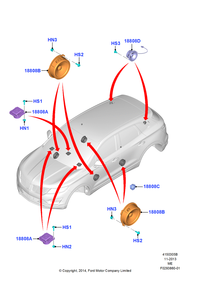 Схема Динамики, THXIII 14 Speaker W/o Sub Woofer; 21.04.2014–13.08.2019