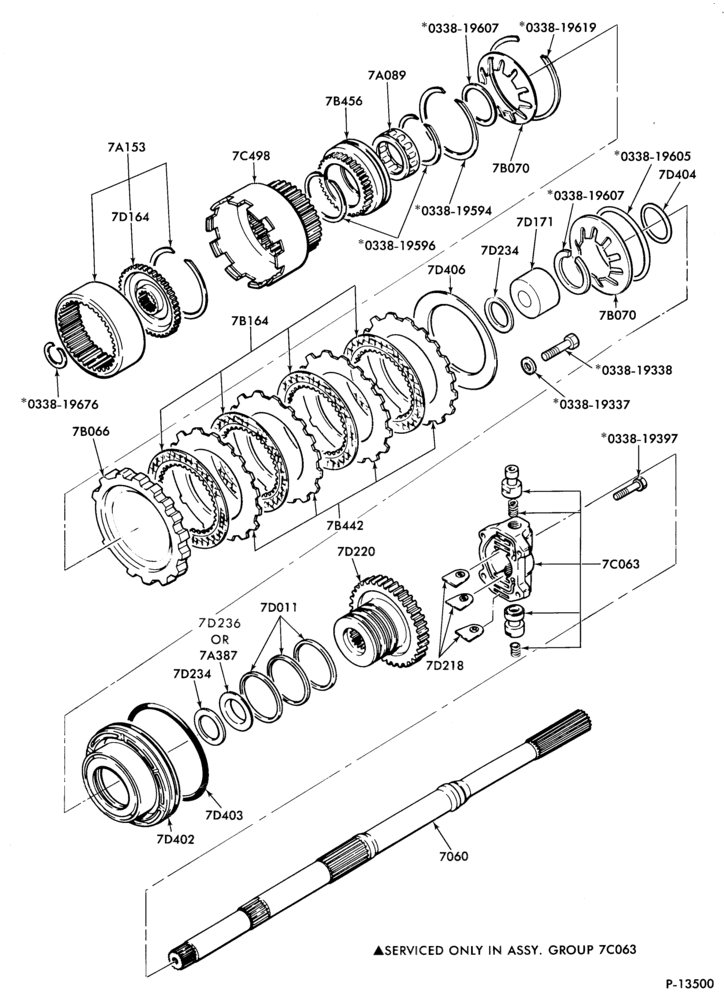 Схема JATCO TYPE - INTERNAL PARTS-INTERNAL PARTS- low, reverse and governor installation-G,MG