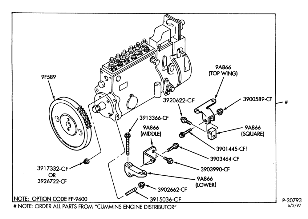 Схема Воздушный фильтр, CHOKE, ACCEL, SPEED CONTROL-Fuel injection pump (in-line) & related parts - 6 cyl. FD-1460 diesel