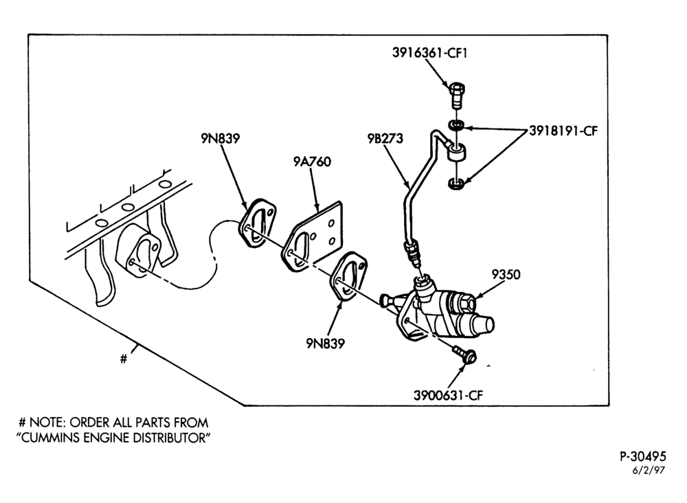 Схема 6 CYL. FD-1060 DIESEL-Fuel pump - inline - exc. manual trans.