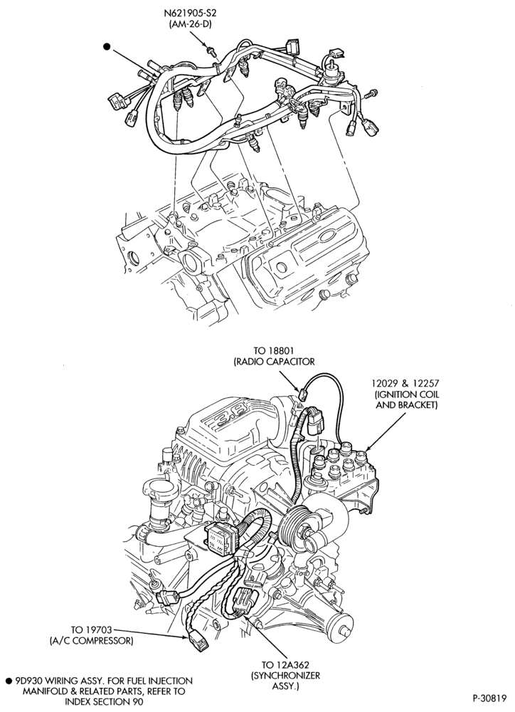 Схема ELECTRICAL SYSTEMS-Wiring system - body - engine - 6 cyl. 3.8L - S/C - Page A