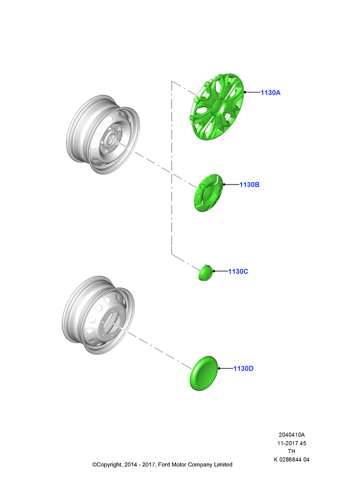 Схема Wheel Ornamentation, 5 X 16" Steel Wheel, 6.0 X 16" Steel Wheels - White, 6.5 X 16" Steel Road Wheel, 6.5 x 16" Styled Steel Wheels, 6.5 X 16" Steel Wheels - White, 6.0 X 16"  Steel Wheel; 21.04.2014