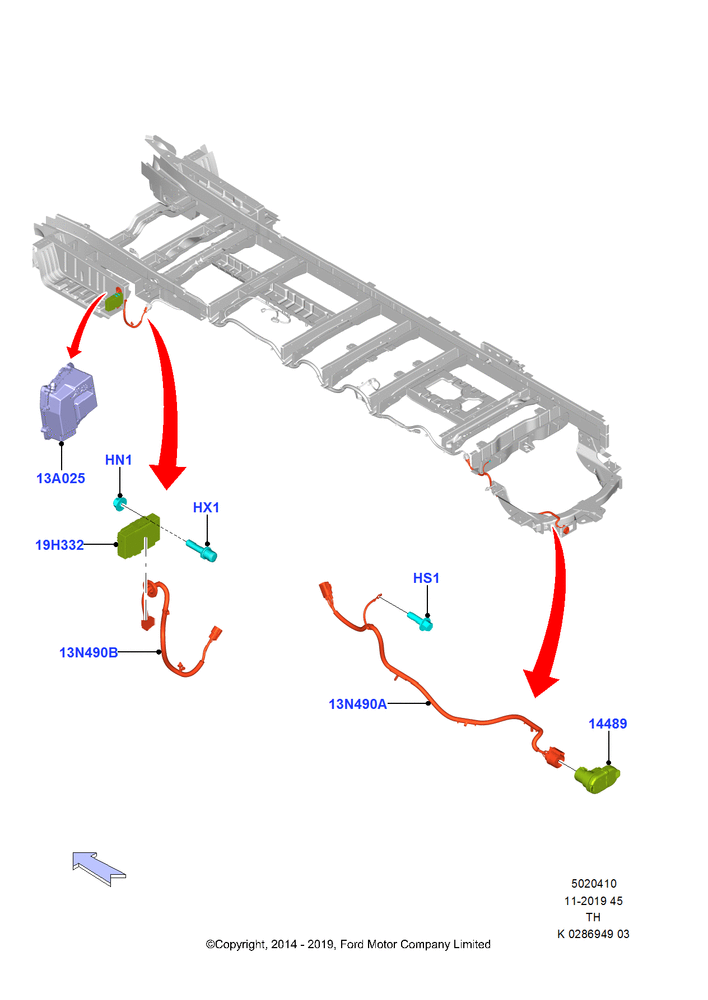 Схема Tow Bar Installation, With Trailer Towing Attachments; 21.04.2014