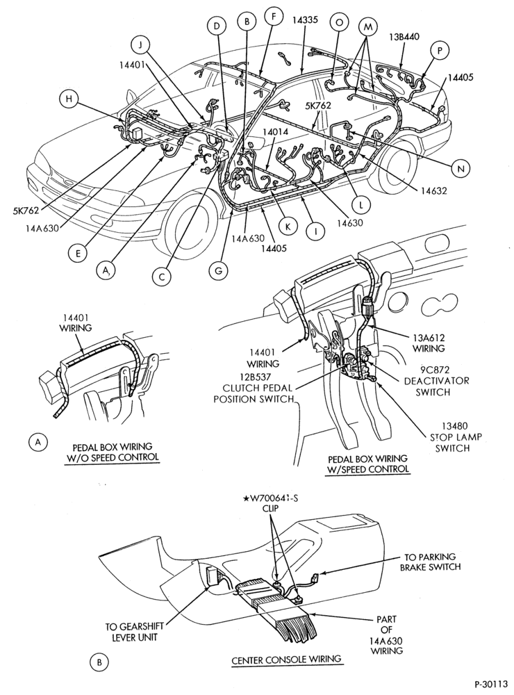 Схема ELECTRICAL SYSTEMS-Wiring system - passenger compartment - Page A