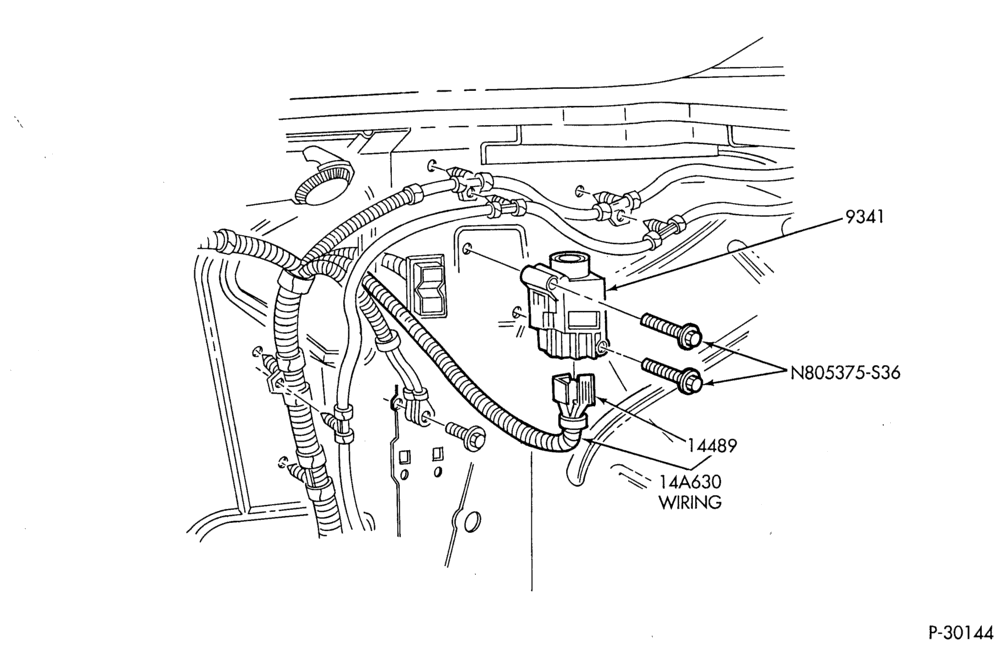 Схема FUEL SYSTEM AND CALIBRATION-Inertia fuel shutoff switch