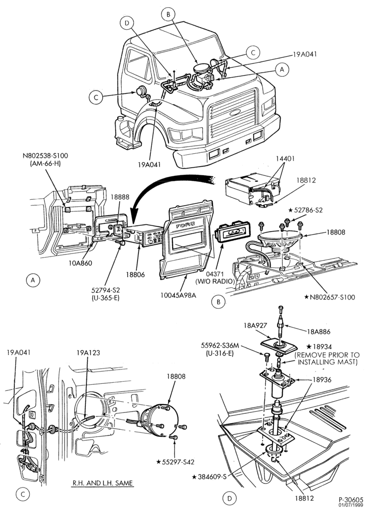 Схема RADIOS-Radio speakers and related parts-B600/700