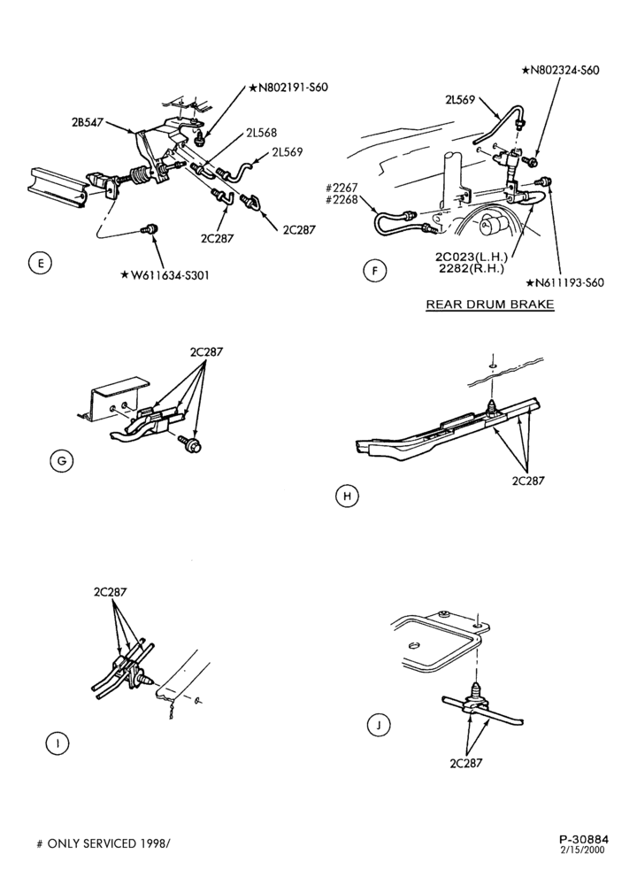Схема BRAKES-Brake system - B/T 54 - without anti-lock - Page B