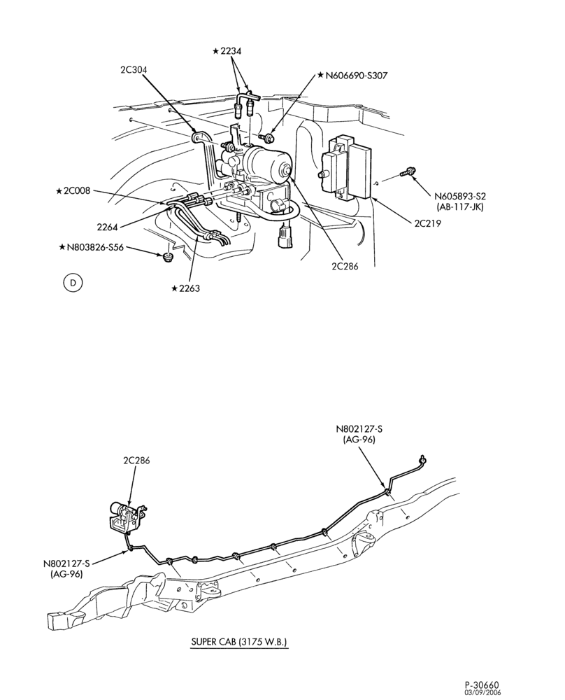 Схема BRAKES-Brake system - with anti-lock - Page B-R