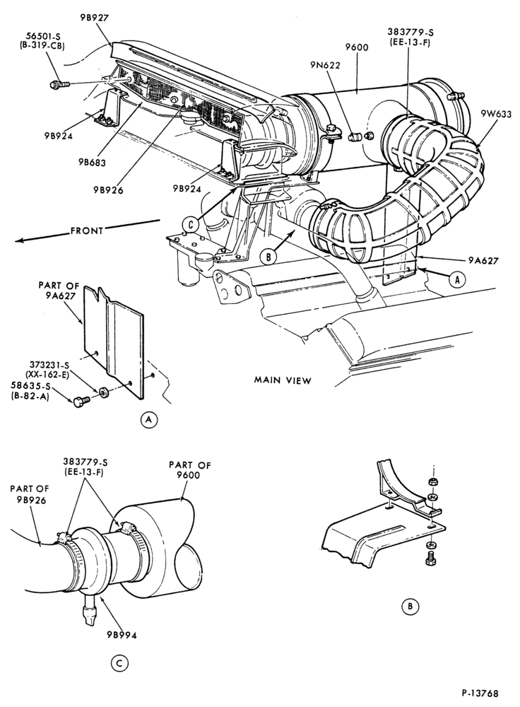 Схема DETROIT 8V-92T-(dry type) CLT900-engine mounted (Donaldson)