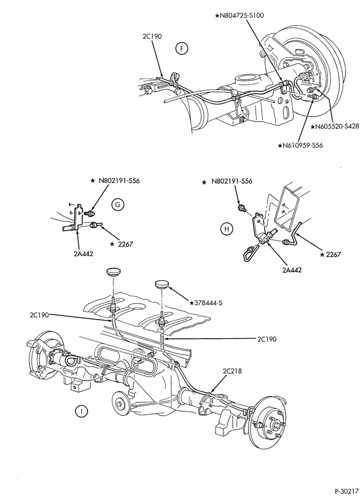 Схема BRAKES-Disc brake system - anti-lock - exc. limo - Page B