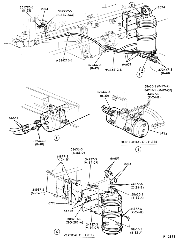 Схема 6 CYL. 14.0L (855 C.I.D.) DIESEL-CL-CLT900