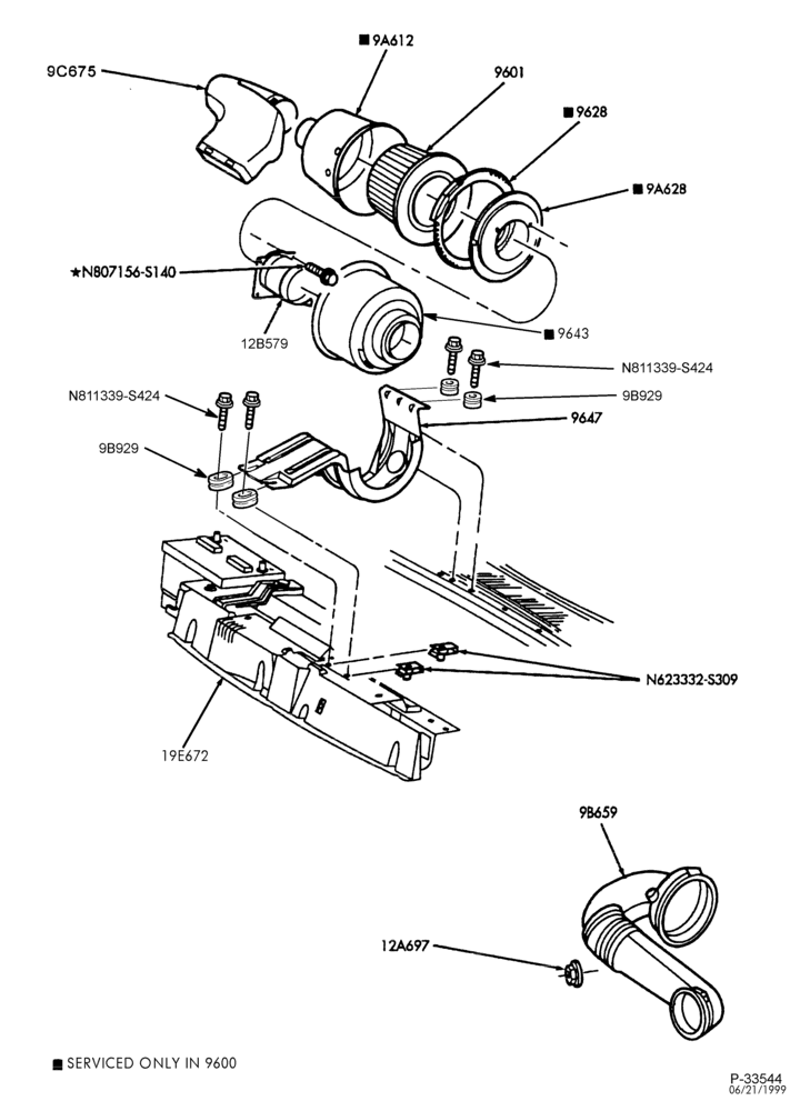 Схема 6 CYL. 4.2L-Air cleaner & related parts