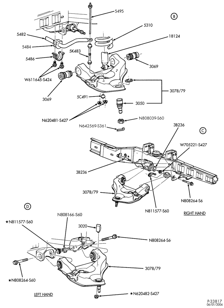 Схема FRONT SUSPENSION-Front suspension - Page B - 4x2-R