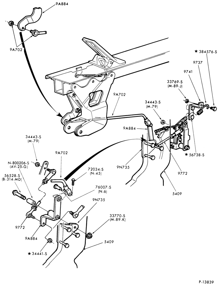 Схема CUMMINS KT-450, KT-525-CLT900-linkage