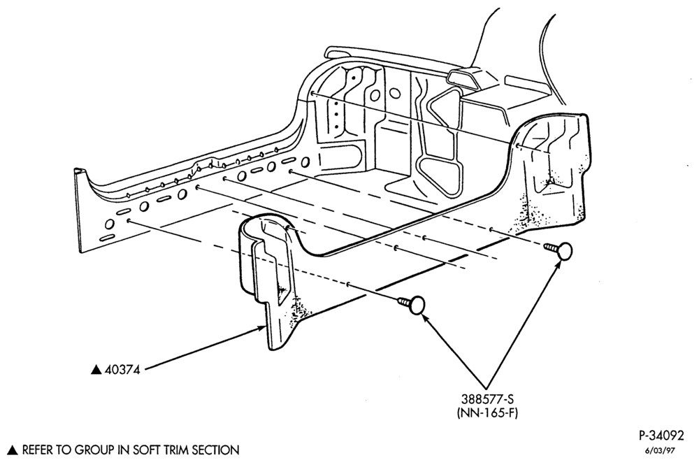 Схема SOFT, INTERIOR TRIM-Luggage compartment trim - lower back trim panel