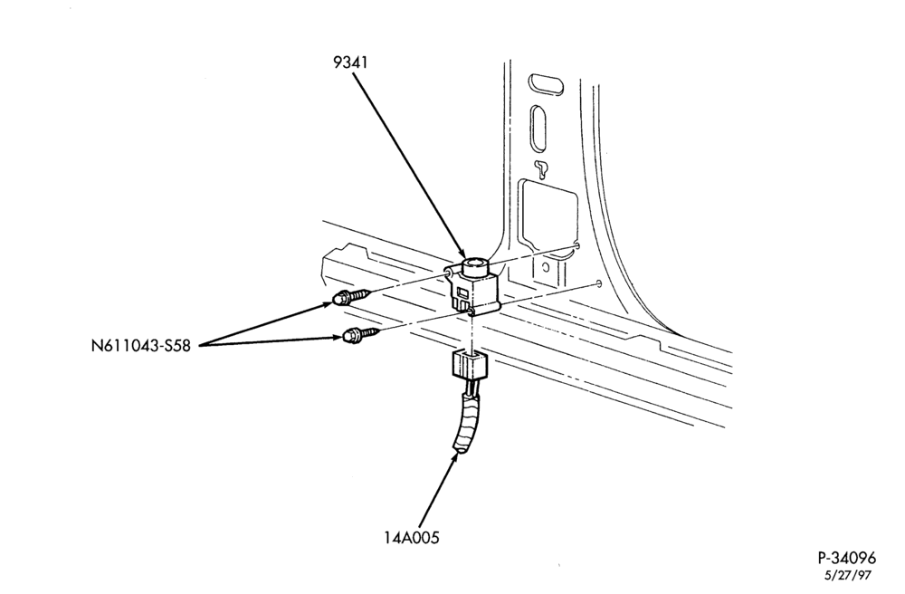 Схема FUEL SYSTEM AND CALIBRATION-Inertia fuel shutoff switch