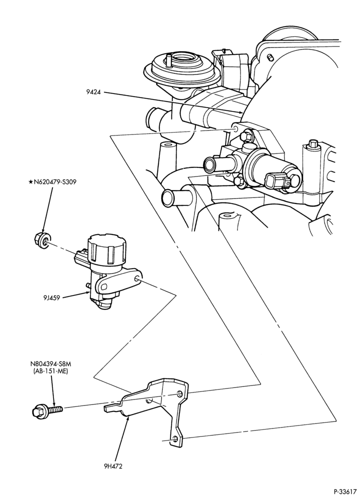 Схема 8 CYL. 5.4L-EVR bracket assembly & related parts - E250/350 - NGV