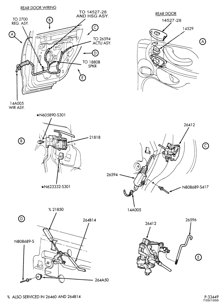 Схема ELECTRICAL SYSTEMS-Wiring system - power door locks, window controls & related parts - Page B-TN