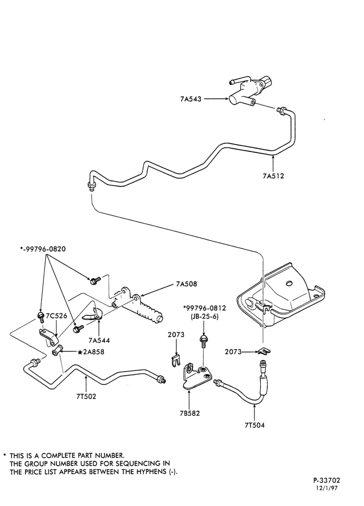 Схема EXTERNAL PARTS-Hydraulic clutch system-All