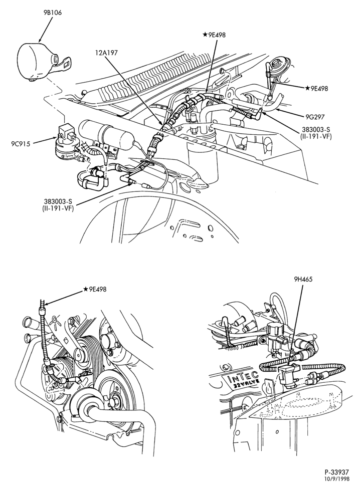 Схема FUEL SYSTEM AND CALIBRATION-Vacuum control connector asy. - Page B