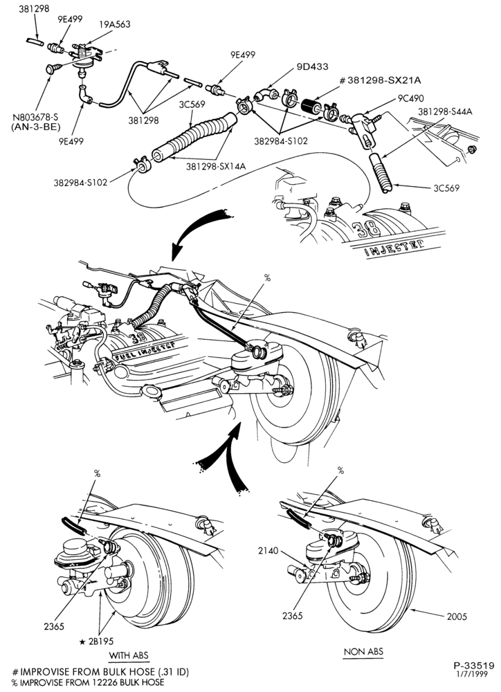 Схема 6 CYL. 3.8L-Manifold assembly - vacuum outlet
