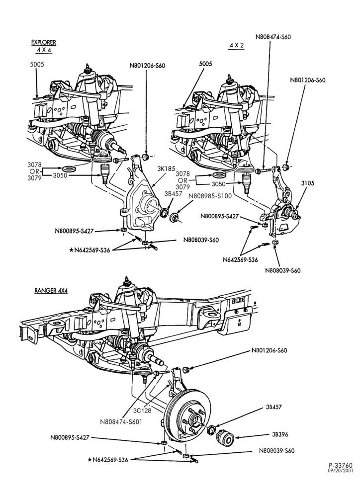 Схема FRONT SUSPENSION-Front suspension - Page A-B (RHD Postal)