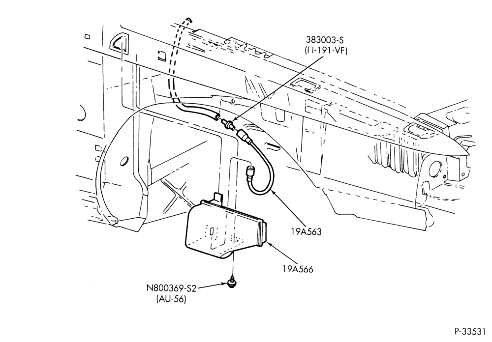 Схема AIR CONDITIONER-Heater - vacuum reservoir