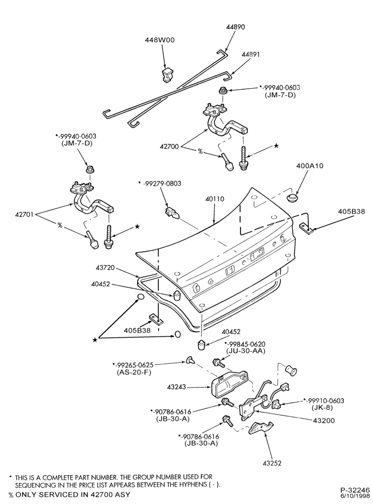 Схема LIFT/TAILGATE, LUGGAGE & BACK WINDOW-Liftgate parts - weatherstrip & trim - B/T 54