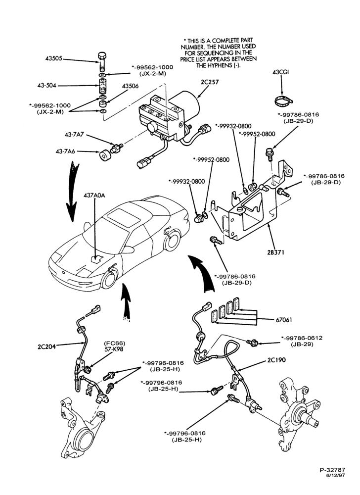 Схема BRAKES-Brake anti-lock control & wiring