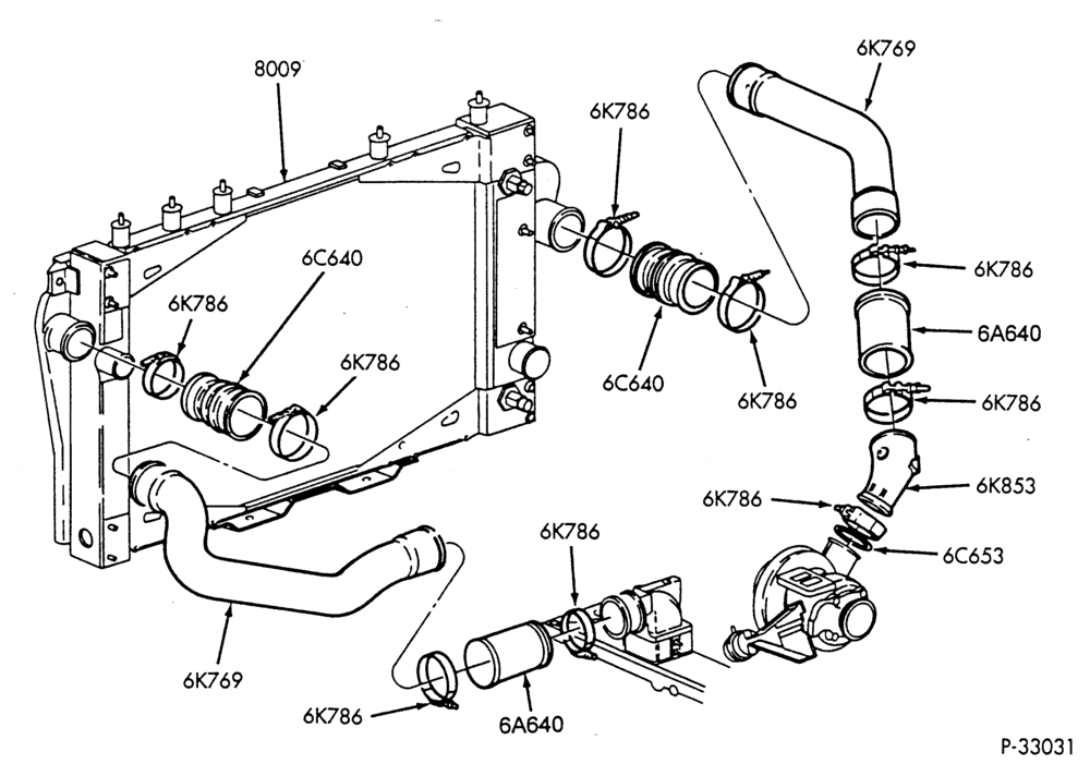 Схема ENGINE-TURBOCHARGER AIR COOLER - FD-1060-B600/700 - Page B