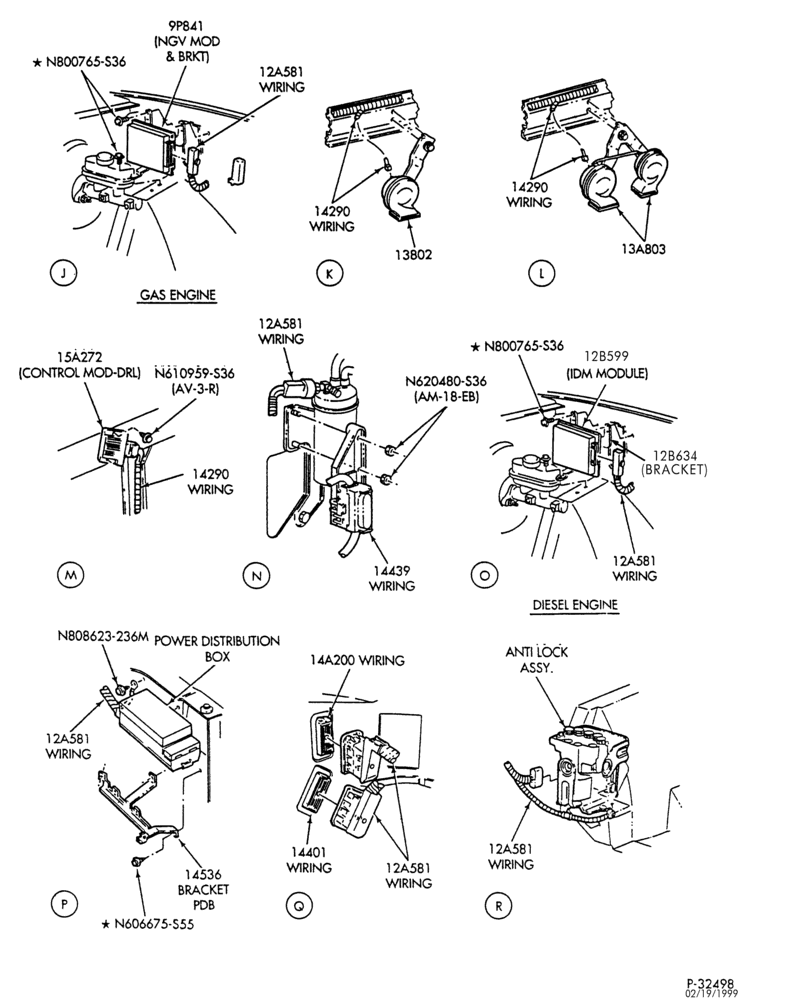 Схема ELECTRICAL SYSTEMS-Wiring system - engine compartment - Page C-E150/550