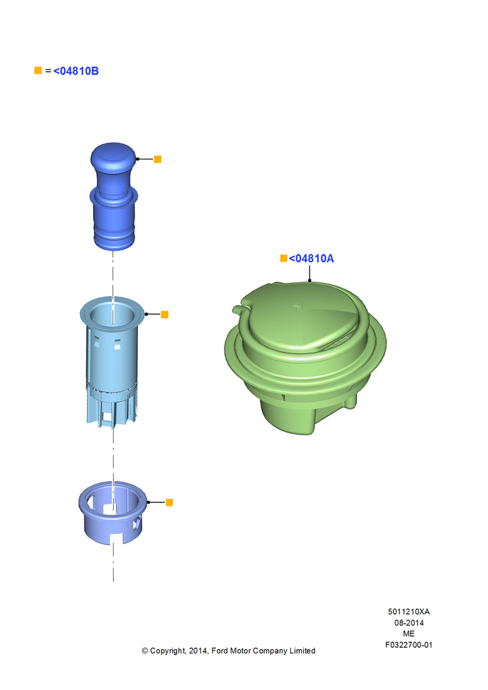 Схема Консоль напольная, Accessory Smokers Pack; 21.04.2014–13.08.2019